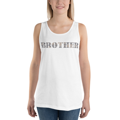 BROTHER Gray Multi Cam Print Unisex Tank Top