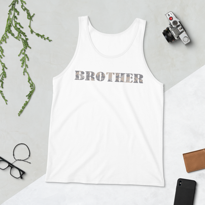 BROTHER Gray Multi Cam Print Unisex Tank Top