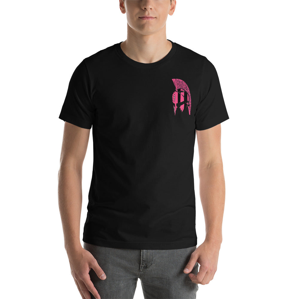 Pink Spartan (No Ribbon) Unisex Tee Shirt
