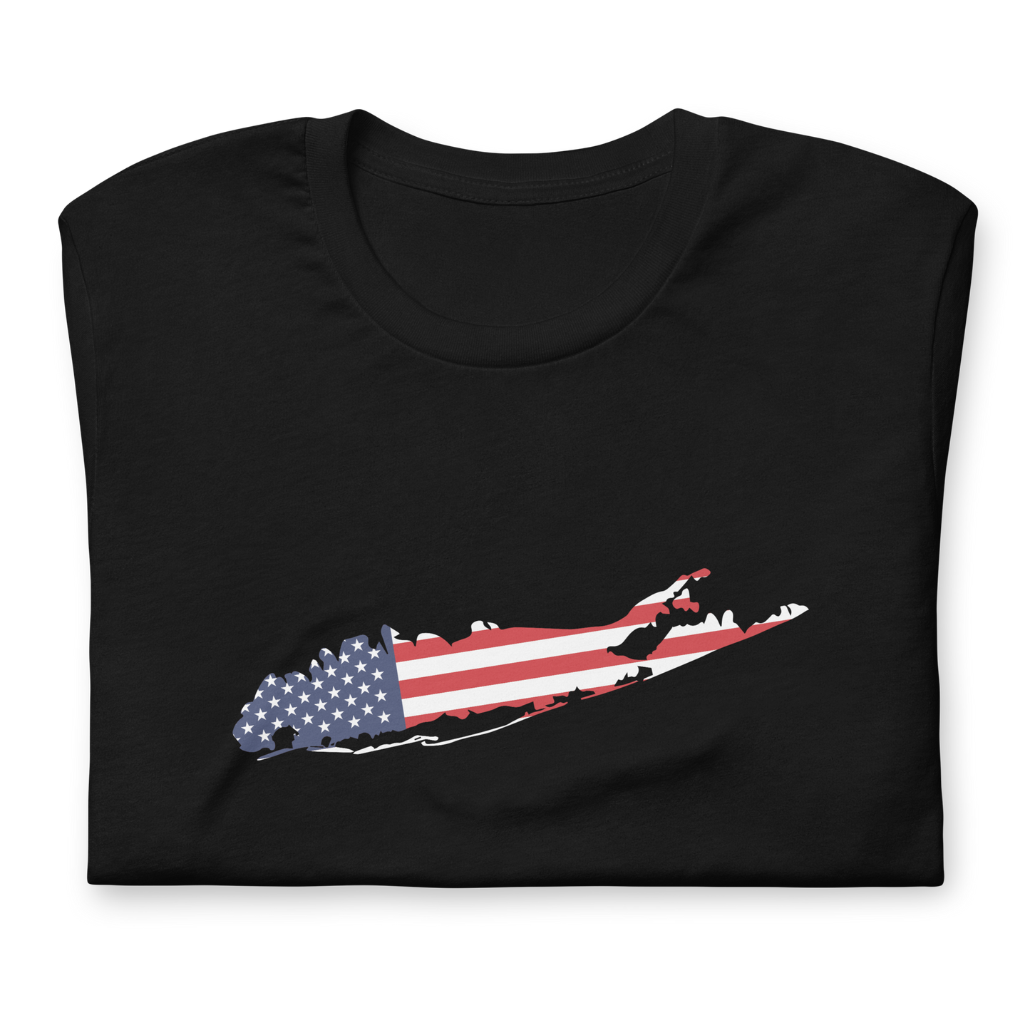 Long Island American Flag Unisex t-shirt