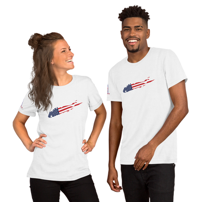 Long Island American Flag Unisex t-shirt