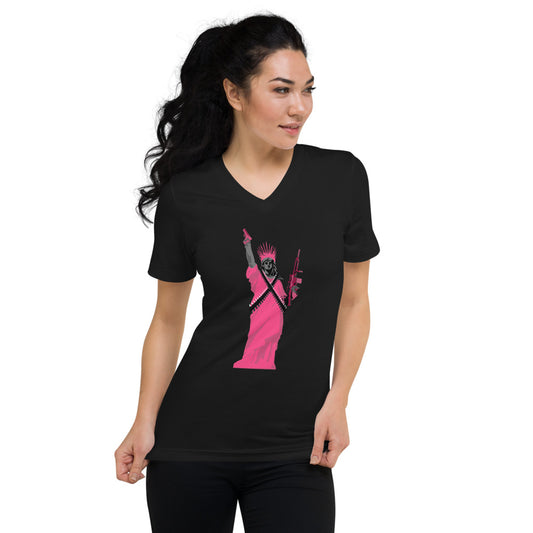 DEATH TO CANCER V-Neck T-Shirt