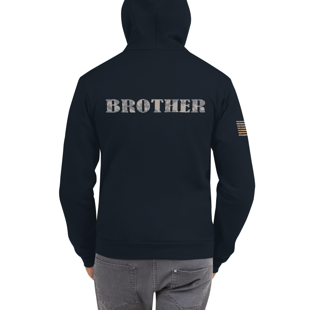 BROTHER multi-cam gray Hoodie sweater