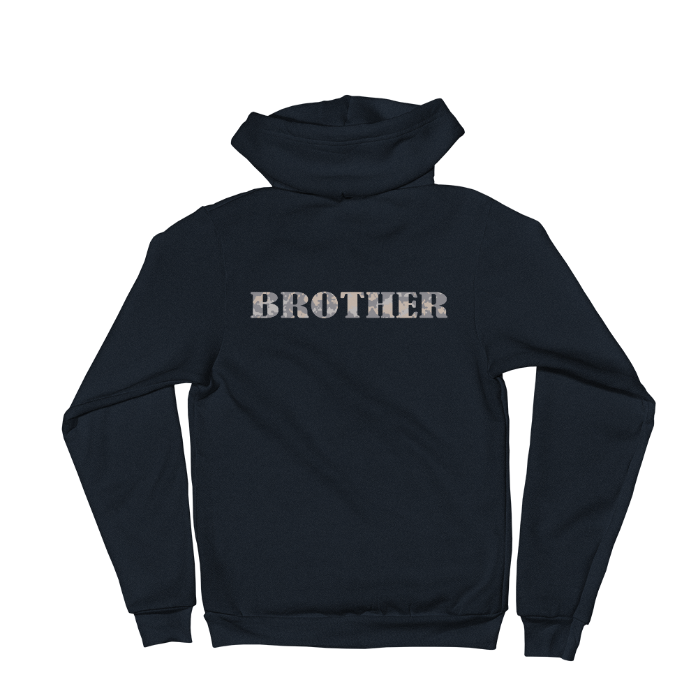 BROTHER multi-cam gray Hoodie sweater