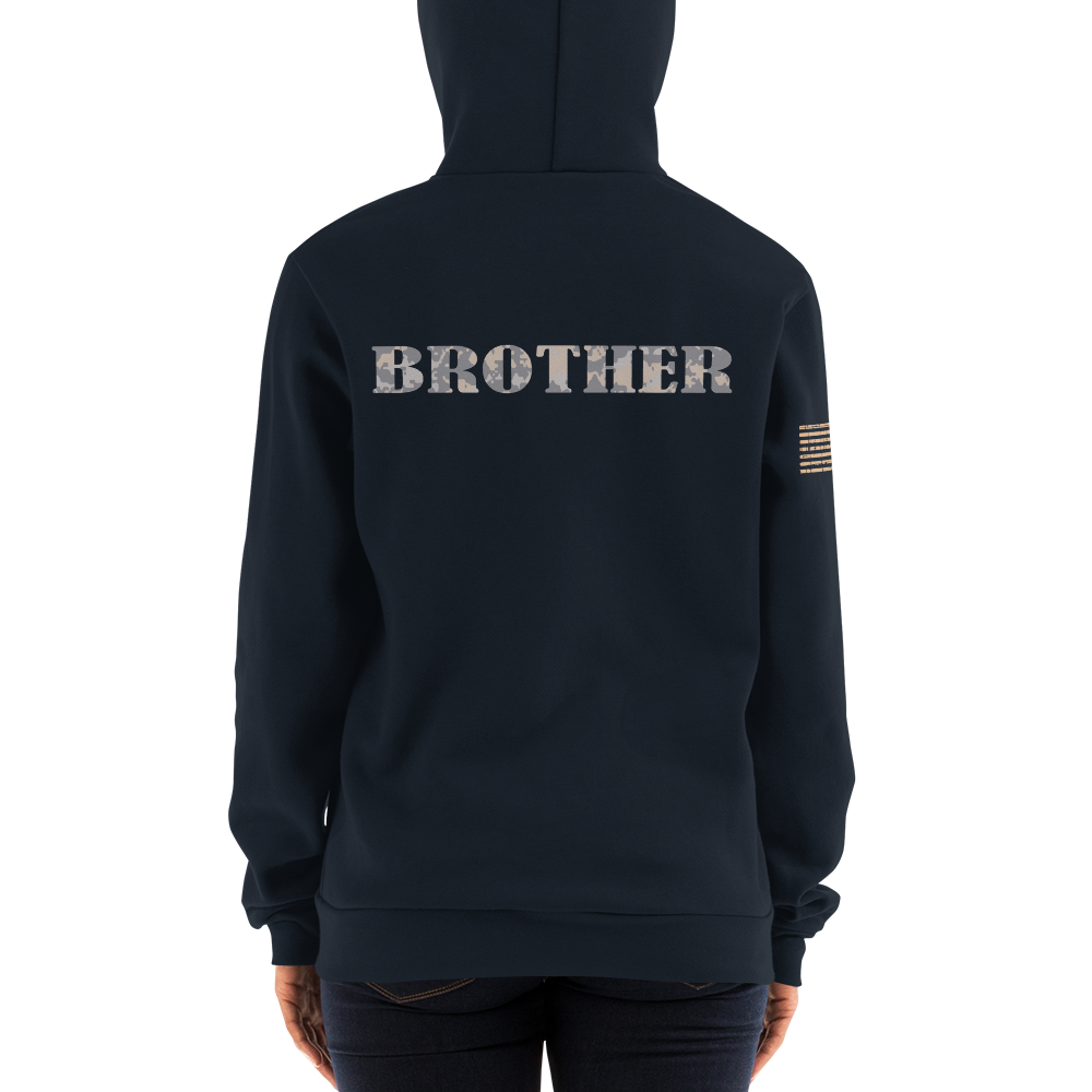 BROTHER multi-cam gray Hoodie sweater