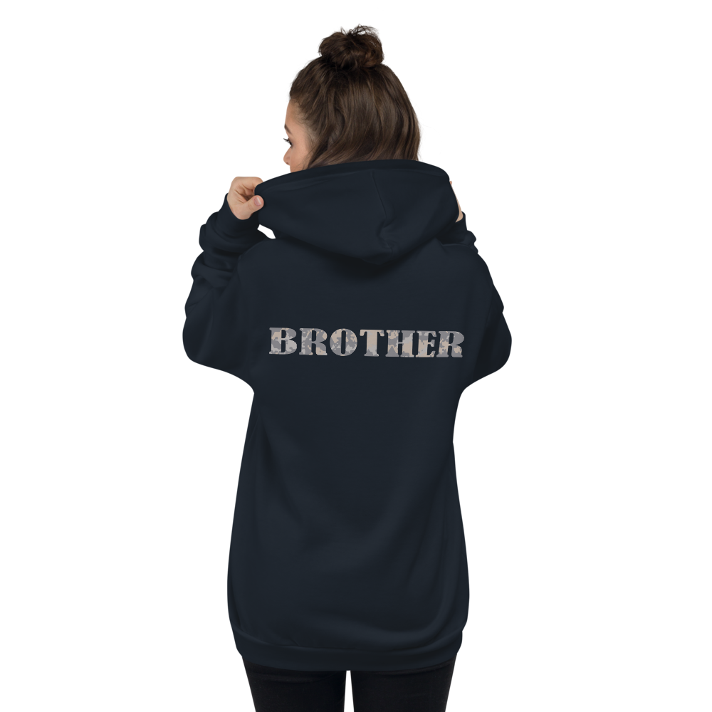 BROTHER multi-cam gray Hoodie sweater