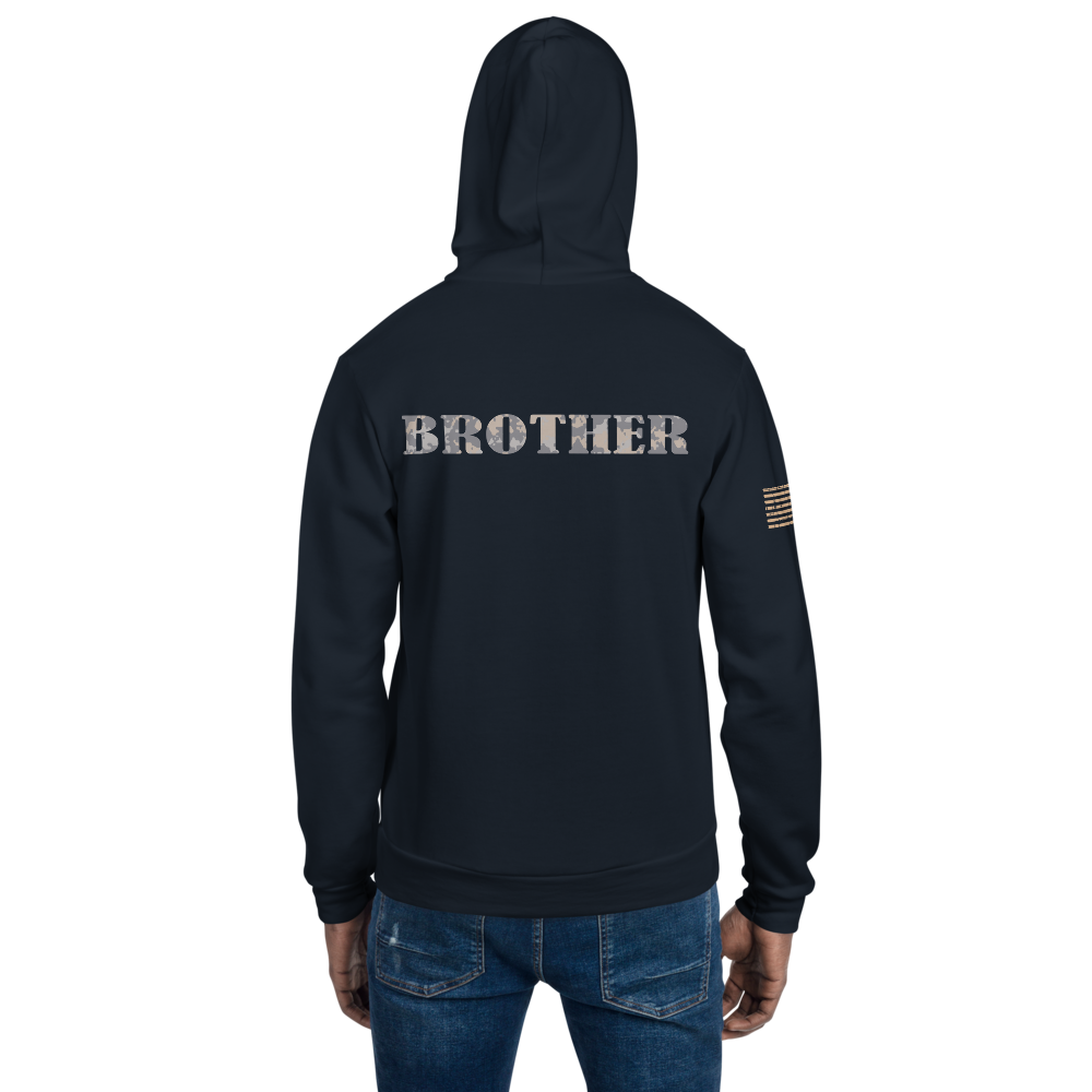 BROTHER multi-cam gray Hoodie sweater