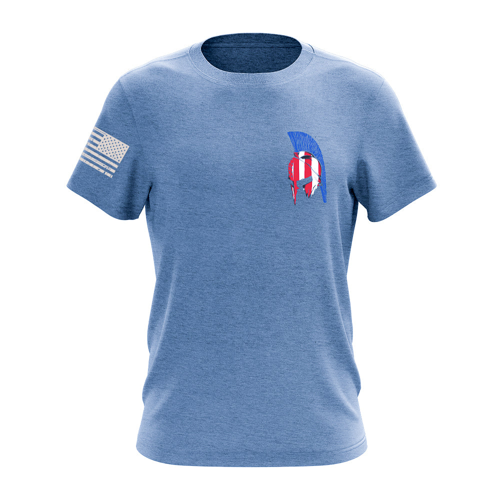 American Spartan Men's Soft Style Tee in INDIGO BLUE