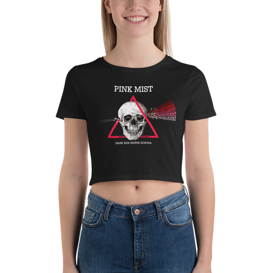 Pink Mist Dark Side Sniper School Women’s Crop Tee