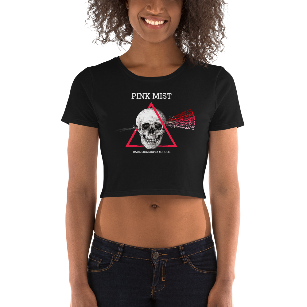 Pink Mist Dark Side Sniper School Women’s Crop Tee