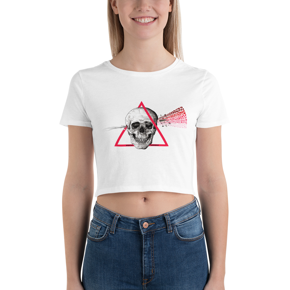 Pink Mist Dark Side Sniper School Women’s Crop Tee