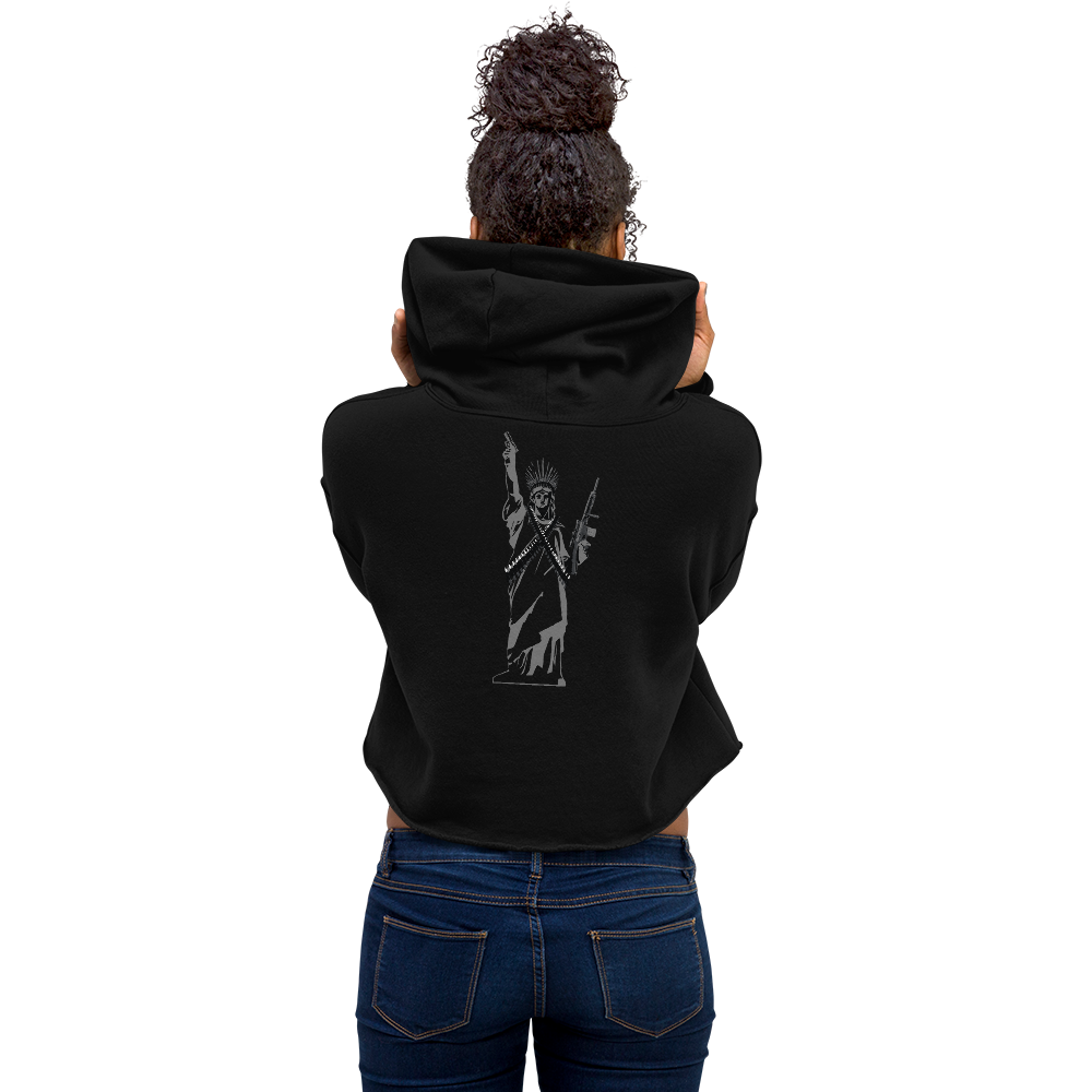 LIBERTY OR DEATH Crop Hoodie