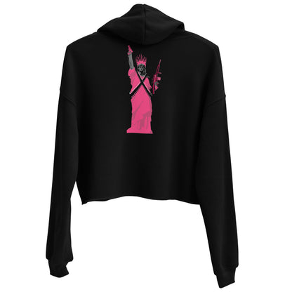 Death to Breast Cancer Crop Hoodie