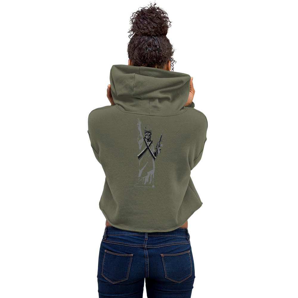 LIBERTY OR DEATH Crop Hoodie