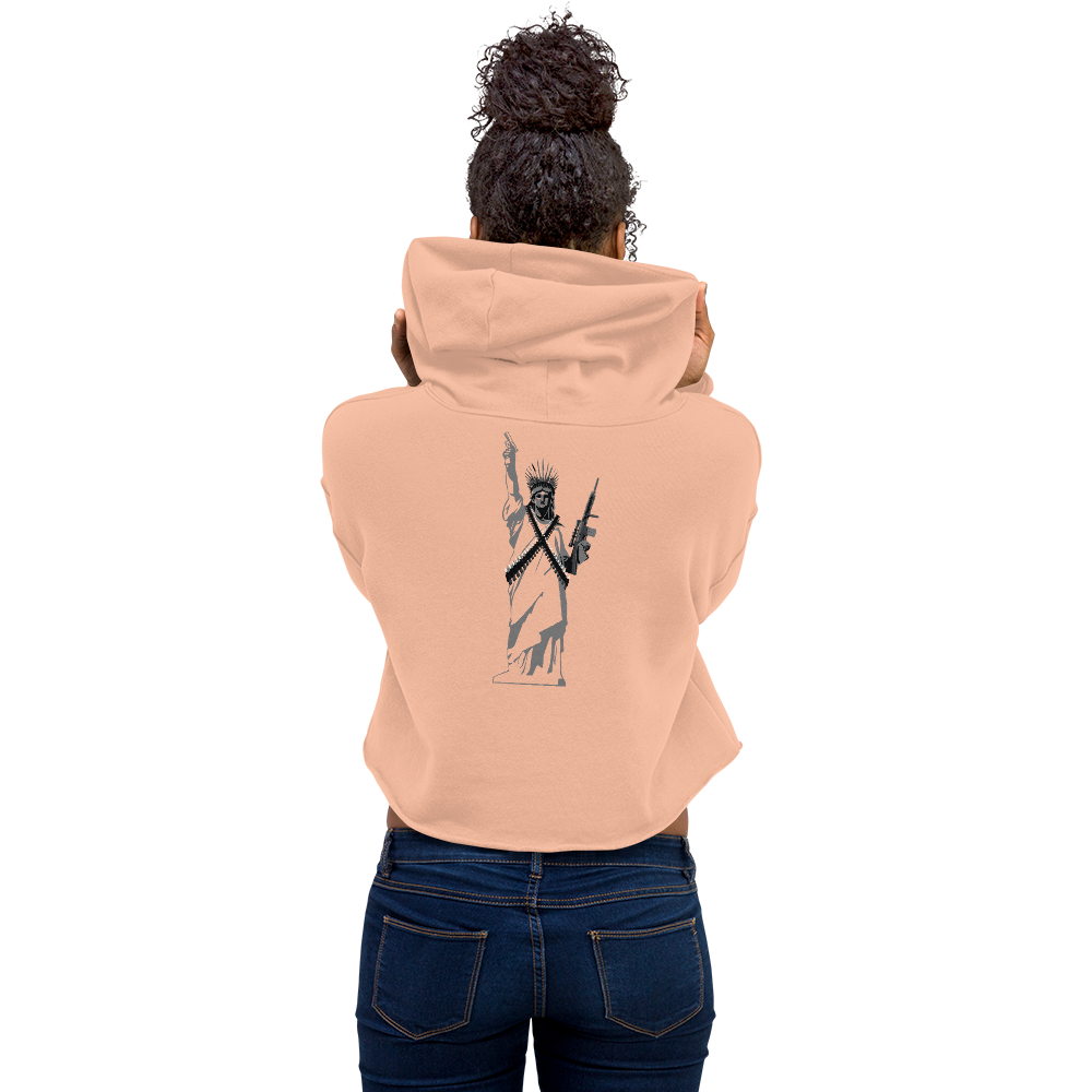 LIBERTY OR DEATH Crop Hoodie