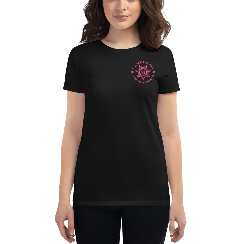 Nassau County Sheriff's Dept. Pink Logo Women's t-shirt