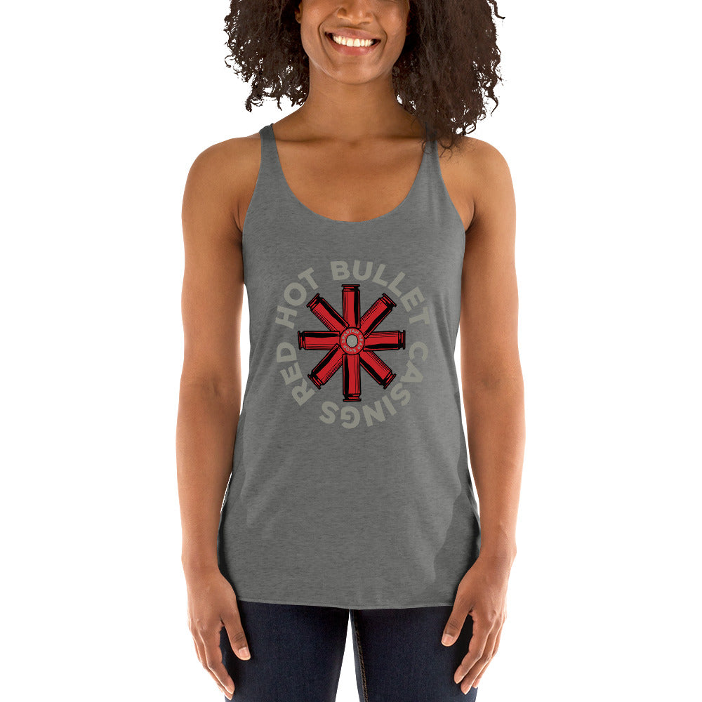 RED HOT BULLET CASINGS WOMEN'S RACERBACK!