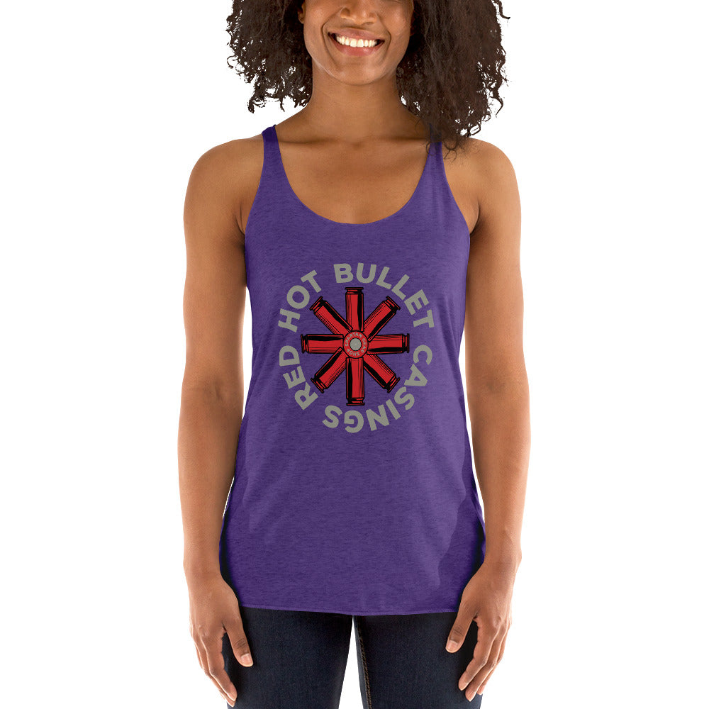 RED HOT BULLET CASINGS WOMEN'S RACERBACK!