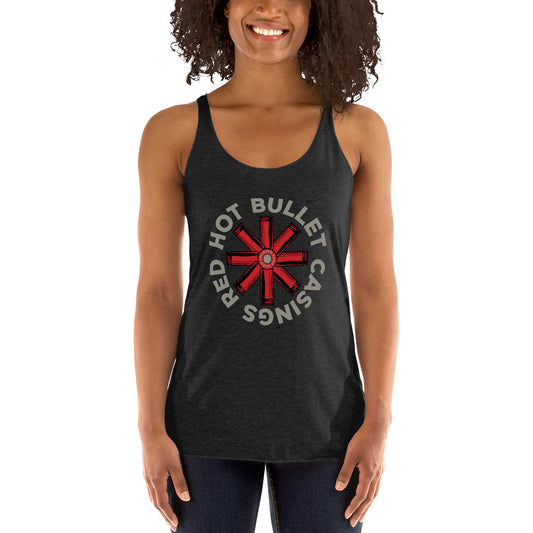 RED HOT BULLET CASINGS WOMEN'S RACERBACK!