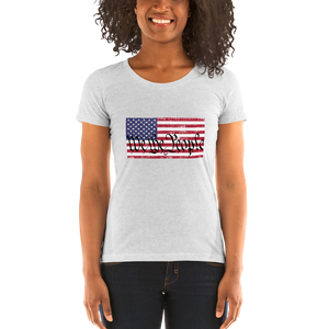 WE THE PEOPLE, American Flag Ladies' short sleeve t-shirt