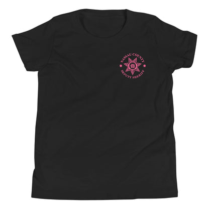 Deputy Sheriff Breast Cancer Pink Ribbon Youth T-Shirt